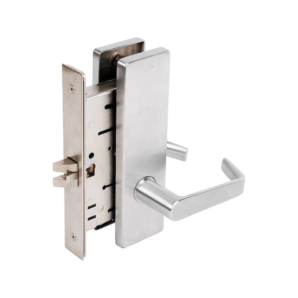 Falcon Dormitory, Exit Mortise Lock, Dane Lever, Napa Escutcheon, Satin Chrome MA571P DN 626 - main
